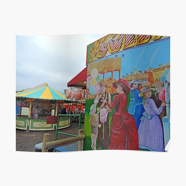 Fairground Games Posters Redbubble - bloxburg roblox marque canopy