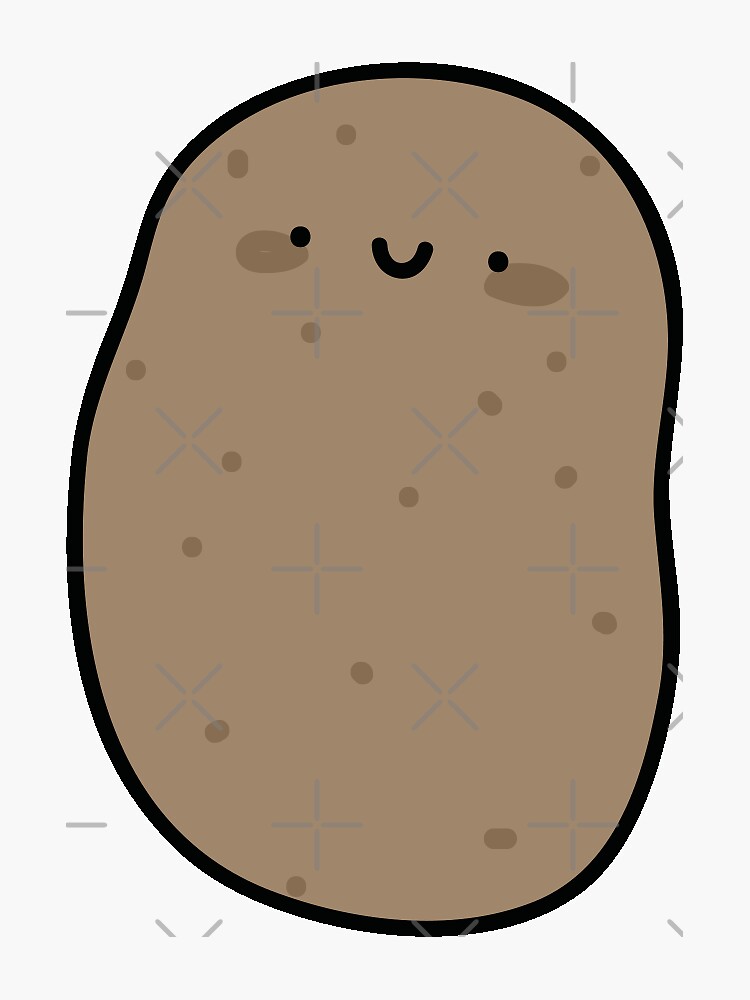 Potato Sticker For Sale By Teabag Redbubble