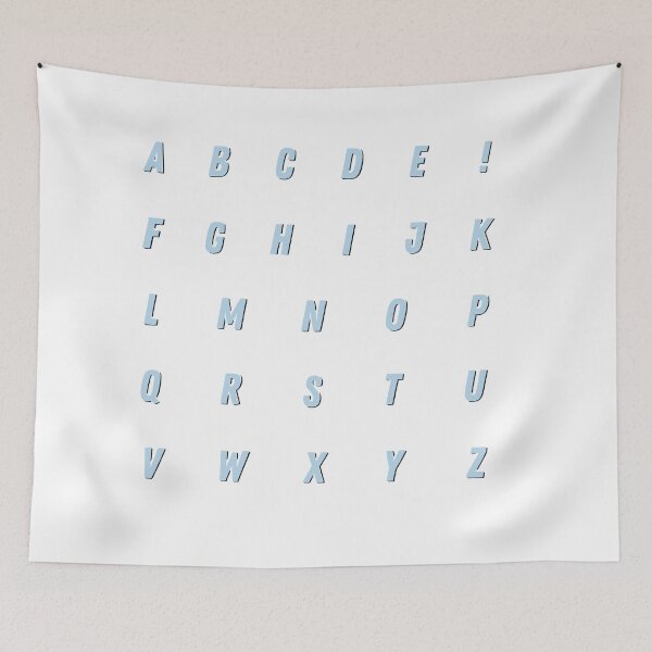 Item preview, Light Blue Alphabet Sticker Pack 1 designed and sold by The-Goods.
