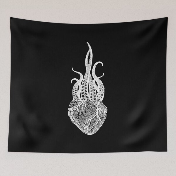 Item preview, Fairytale octopus heart underwater design designed and sold by alwe-designs.