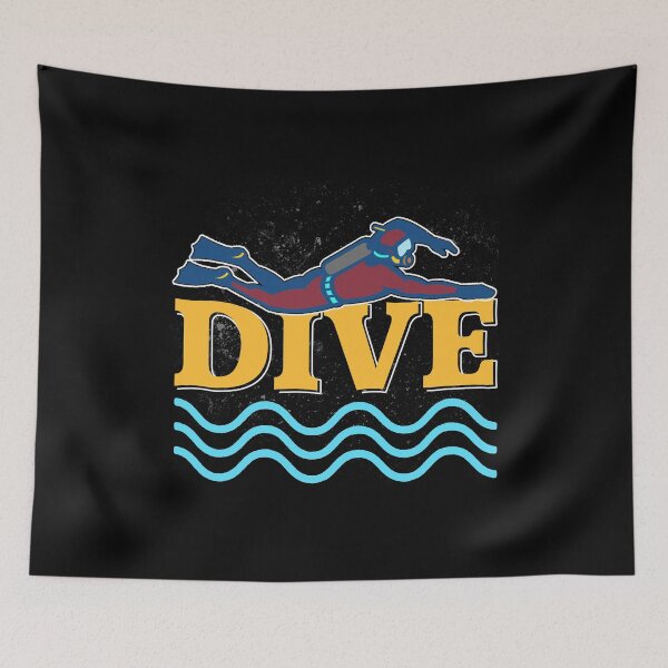 Item preview, Dive Underwater Snorkel Divers Gift Idea designed and sold by alwe-designs.