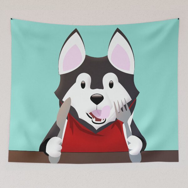 Item preview, Hungry Husky designed and sold by ikigaicreations.