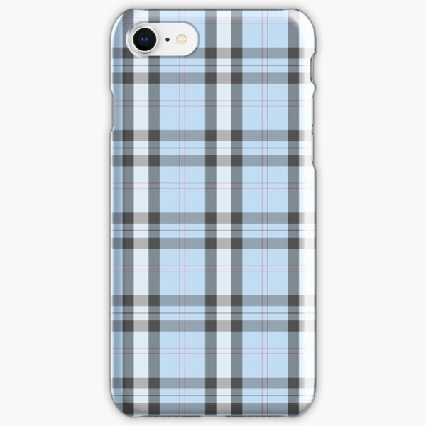 blue pastel plaid iPhone Snap Case