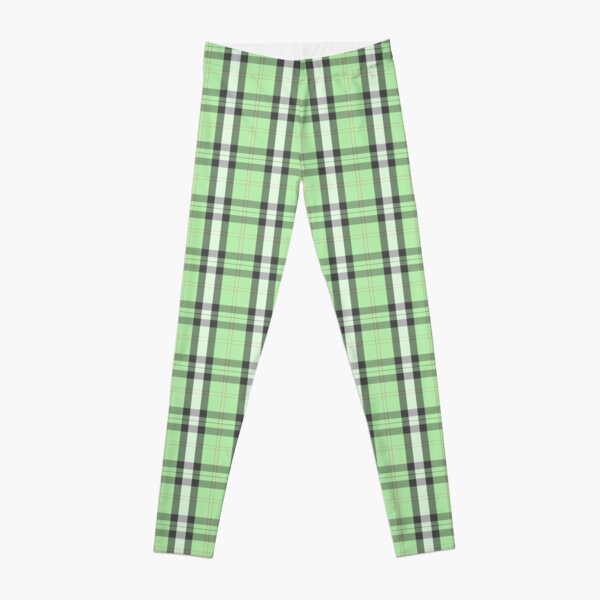 BURBERRY LEGGINGS MILITARY GREEN PLAID NEW WITH TAGS M $ 720