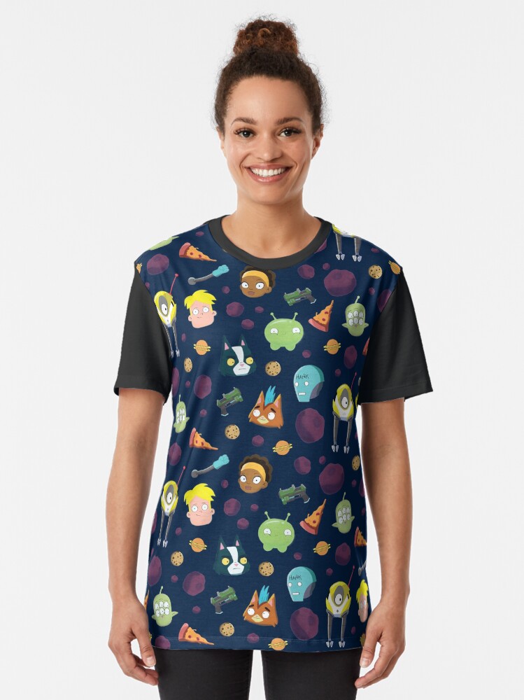 Alternate view of Final Space Character Pattern Graphic T-Shirt