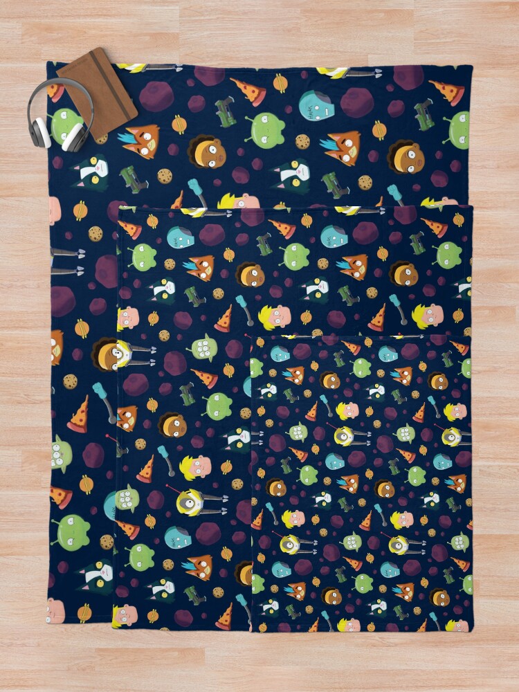 Alternate view of Final Space Character Pattern Throw Blanket
