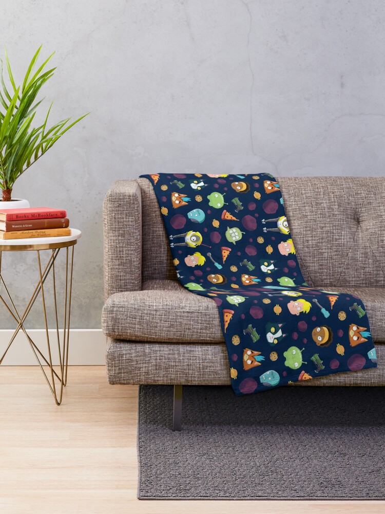 Alternate view of Final Space Character Pattern Throw Blanket