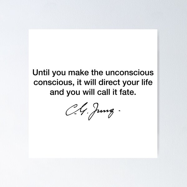 Item preview, Carl Gustav Jung Quote designed and sold by Modestquotes.