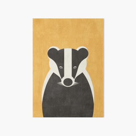 FAUNA / Badger Art Board Print
