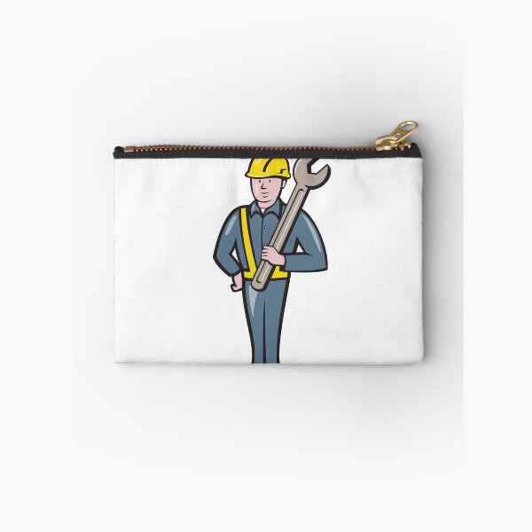 Item preview, Construction Worker Spanner Isolated Cartoon designed and sold by patrimonio.