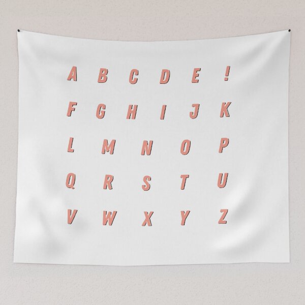 Item preview, Coral Alphabet Sticker Pack 1 designed and sold by The-Goods.