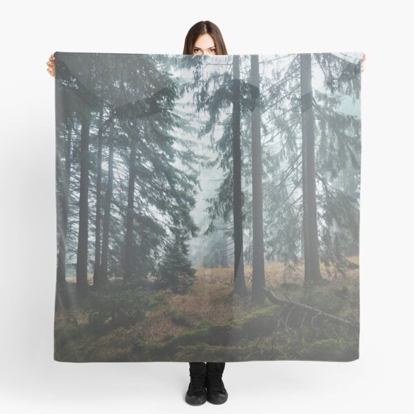 Item preview, Deep In The Woods // Wild Romantic Misty Retro Fall Wilderness Fairytale Forest With Dark Trees Covered In Fog designed and sold by Tordis Kayma.