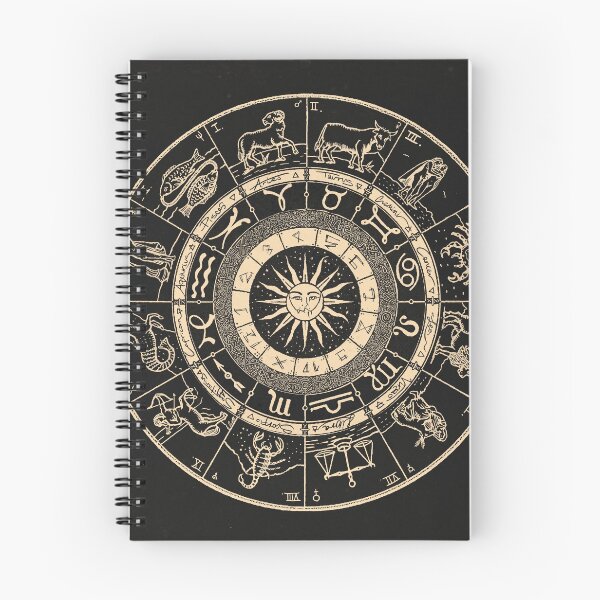 Item preview, Hand Drawn Zodiac Chart | Jet Black and Bone White designed and sold by Daniel Watts.