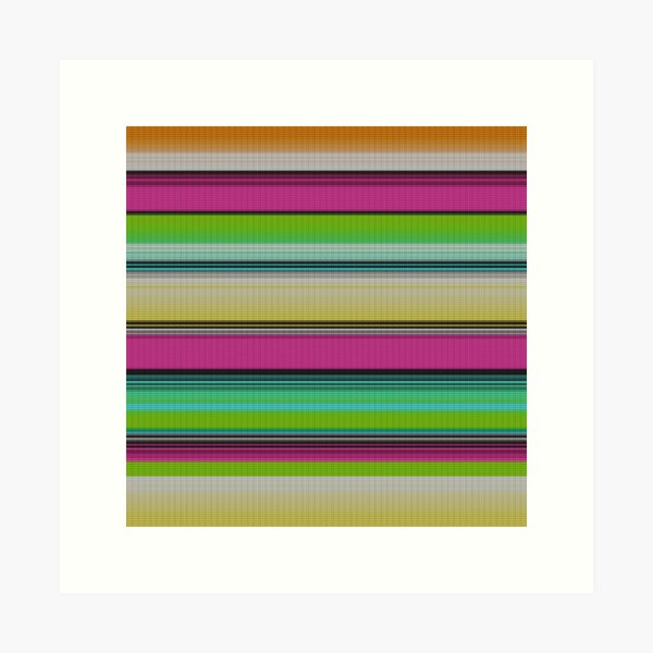 Aperçu de l'œuvre Serape mexicaine # 9 créée et vendue par Nartissima.
