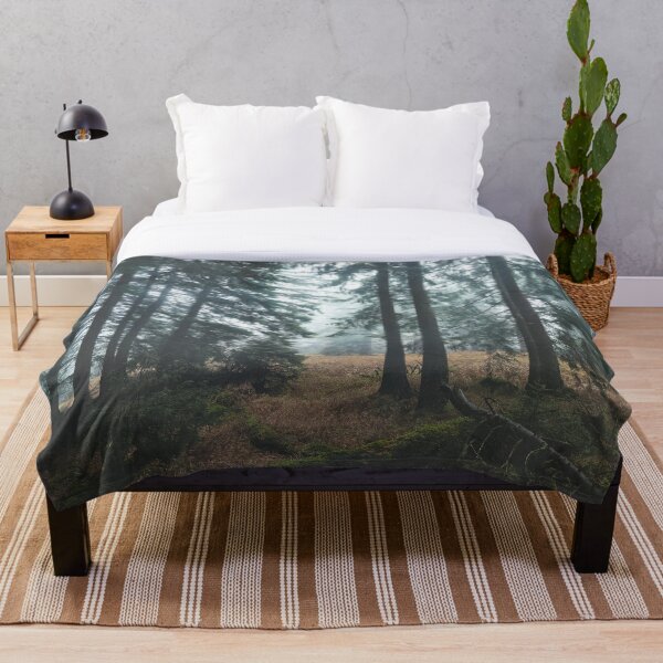 Item preview, Deep In The Woods // Wild Romantic Misty Retro Fall Wilderness Fairytale Forest With Dark Trees Covered In Fog designed and sold by Tordis Kayma.
