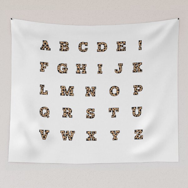 Item preview, Cheetah Animal Print College Letter Alphabet Sticker Pack 2 designed and sold by The-Goods.