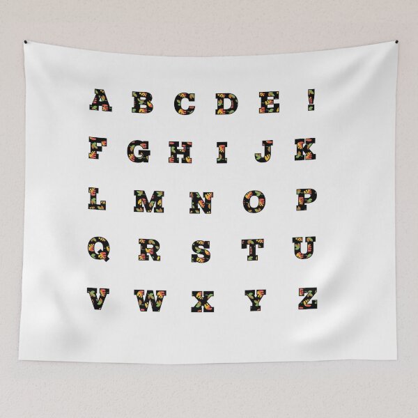 Item preview, Fall Leaves Pattern College Letter Alphabet Sticker Pack 2 designed and sold by The-Goods.