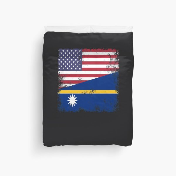 Item preview, Half Nauruan Flag Design | Vintage Nauru USA Gift designed and sold by melsens.
