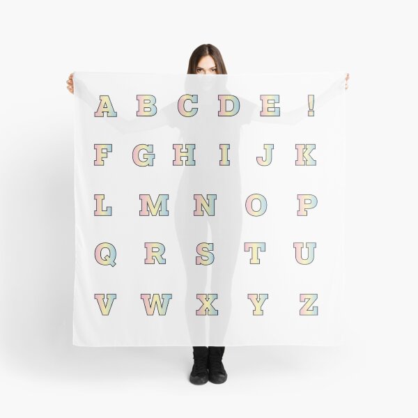 Item preview, Pastel Rainbow College Letter Alphabet Sticker Pack 2 designed and sold by The-Goods.