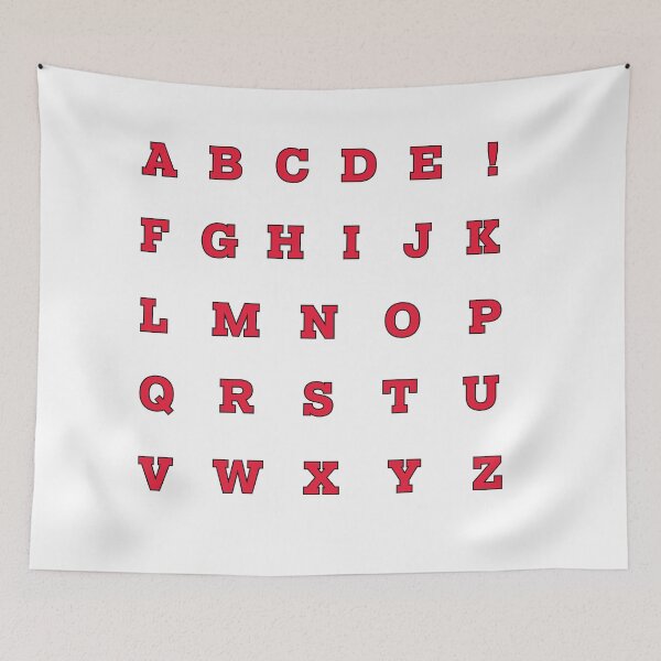 Item preview, Red College Letter Alphabet Sticker Pack 2 designed and sold by The-Goods.