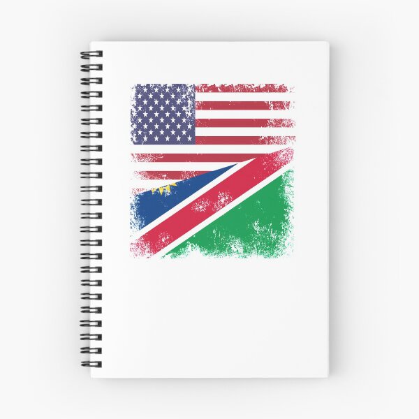 Item preview, Half Namibian Flag Design | Vintage Namibia USA Gift designed and sold by melsens.
