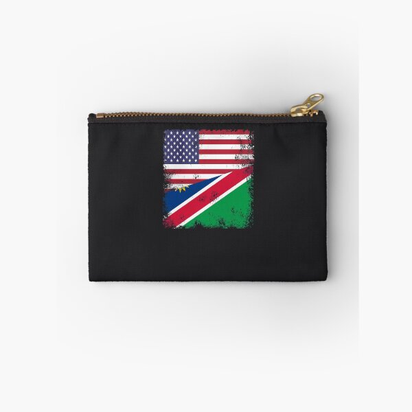 Item preview, Half Namibian Flag Design | Vintage Namibia USA Gift designed and sold by melsens.