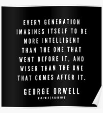 6 | George Orwell Quotes | 190529 | Black Poster