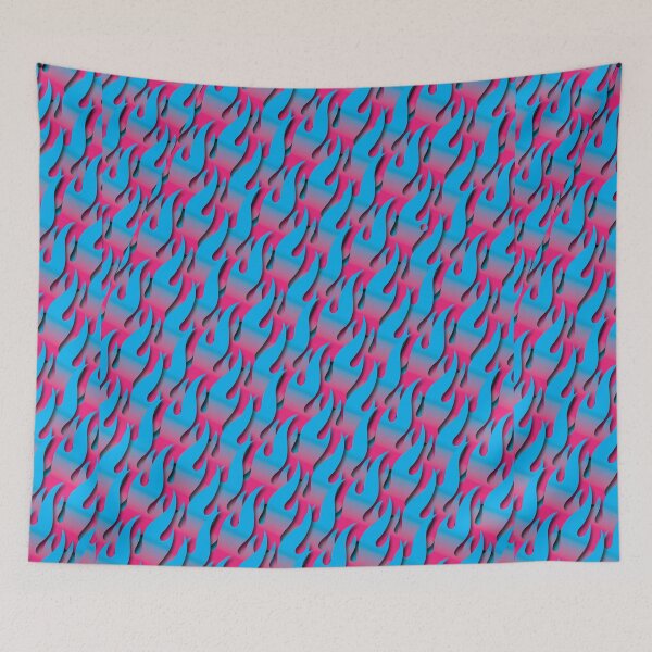 Item preview, JDM Flames - Hot Pink to Blue Fade Wrap. designed and sold by deathtunejdm.
