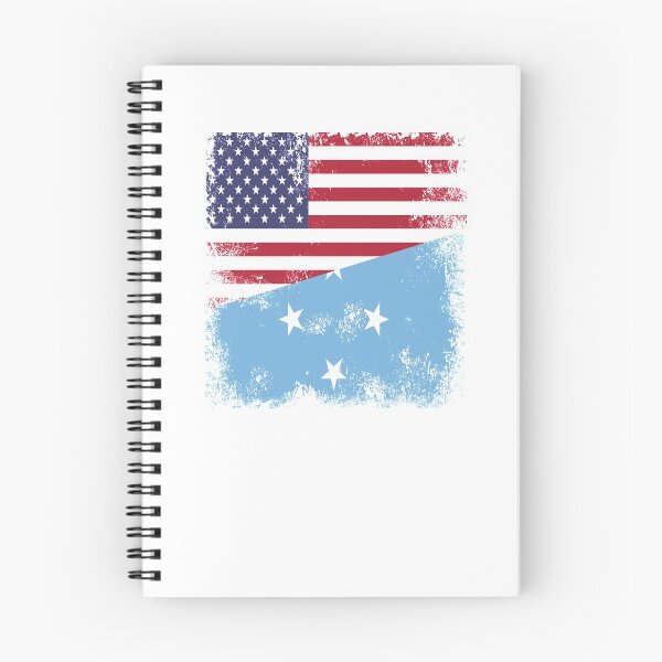 Item preview, Half Micronesian Flag Design | Vintage Micronesia USA Gift designed and sold by melsens.