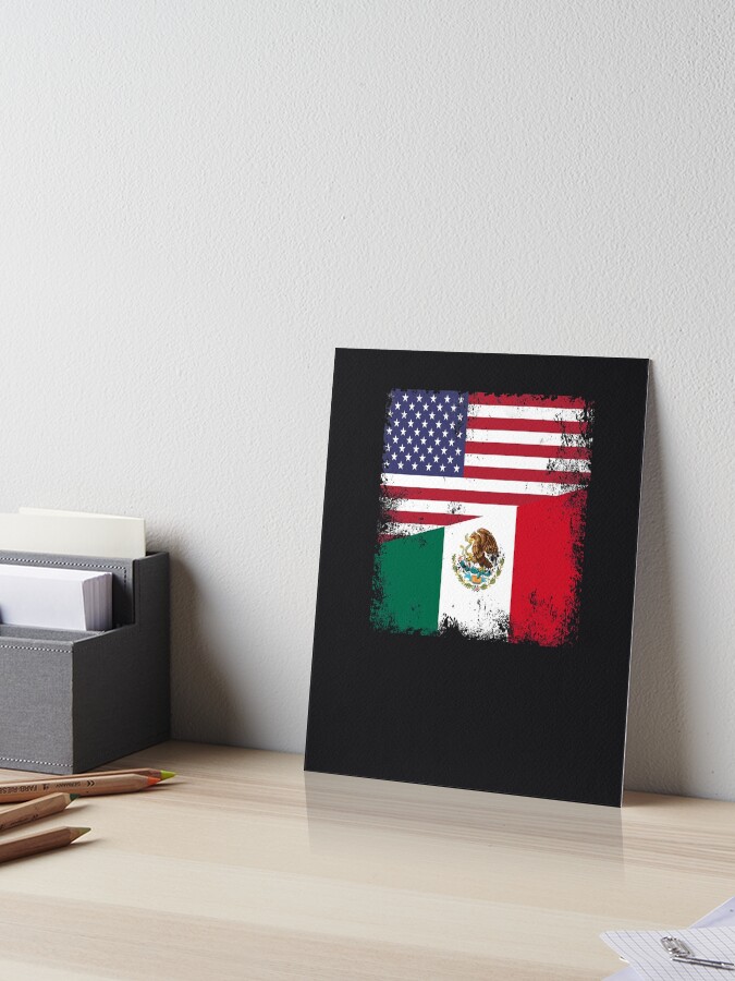 Half Mexican Flag T-Shirt | Vintage Mexico Usa Gift Half Mexican Flag T-Shirt | Vintage Mexico Usa Gift