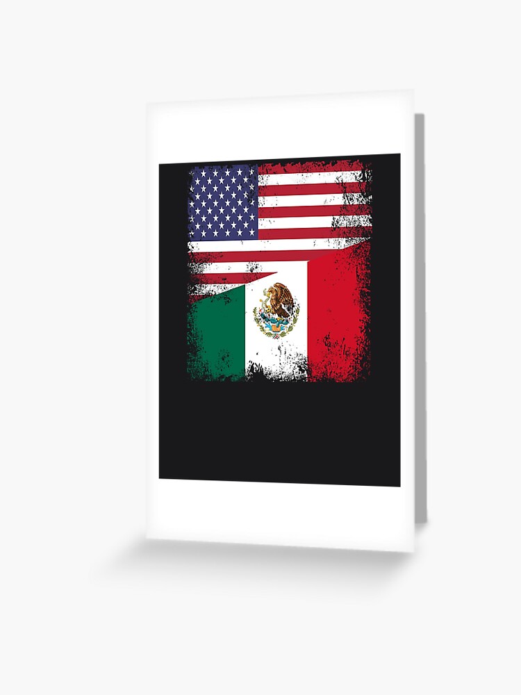 Half Mexican Flag T-Shirt | Vintage Mexico Usa Gift Half Mexican Flag T-Shirt | Vintage Mexico Usa Gift
