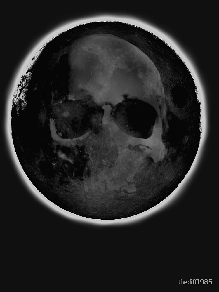 “full Moon skull " T-shirt by thediff1985 | Redbubble