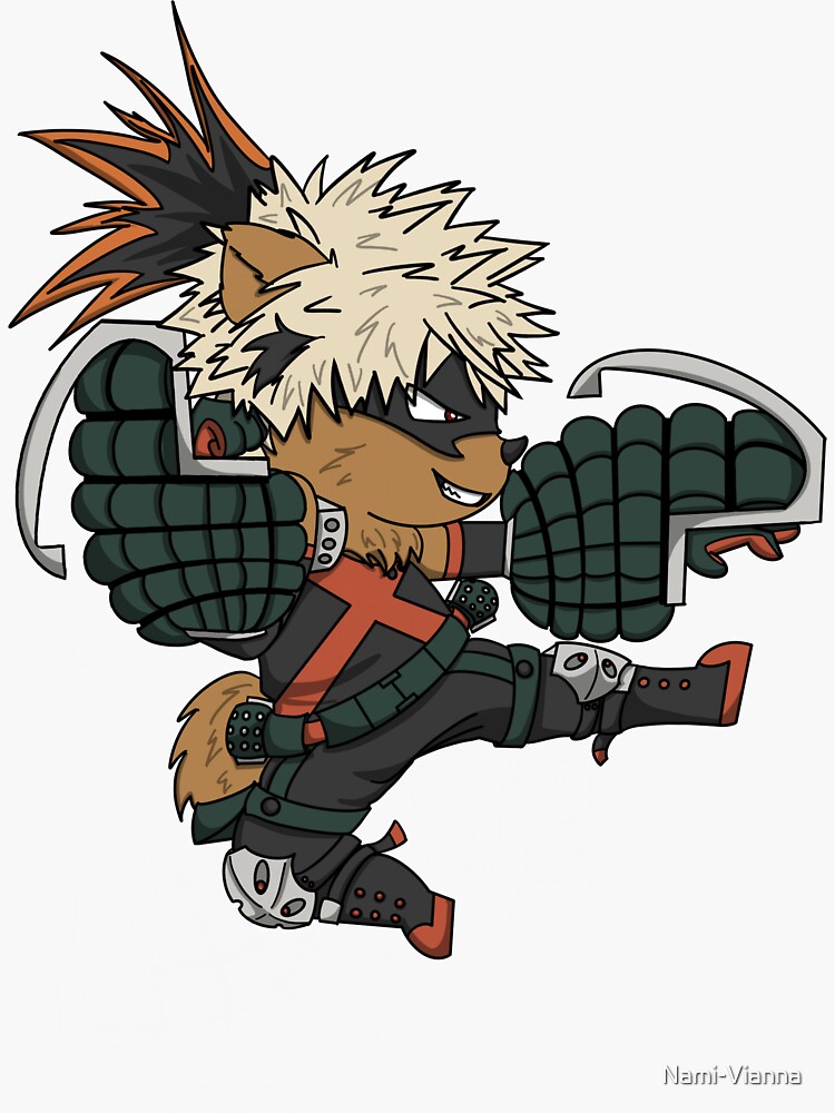 "Bakugou as an angry Pomeranian " Sticker by Nami-Vianna | Redbubble