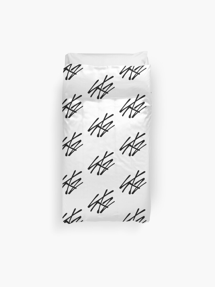 kpop stray kids skz stay fandom logo duvet cover by lysavn redbubble redbubble