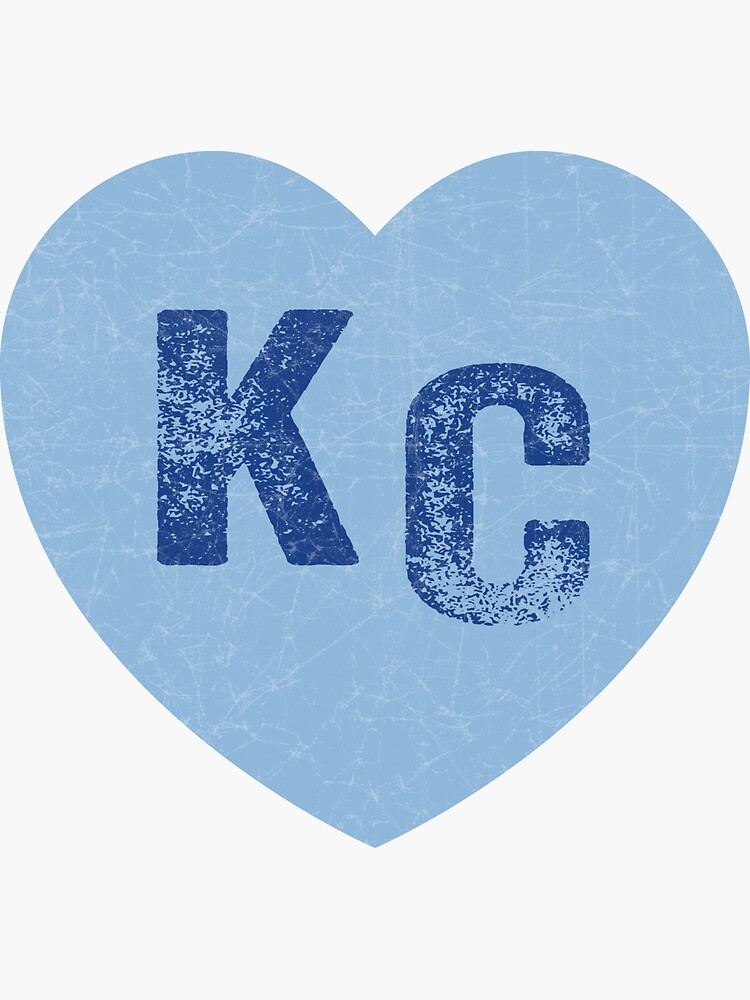 Royal Blue KC Blue Heart Kansas City Hearts I Love Kc heart Kansas city KC  Face mask Kansas City facemask | Art Board Print