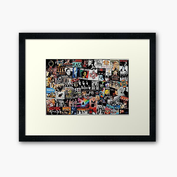 Rock Collage - Framed Art Print