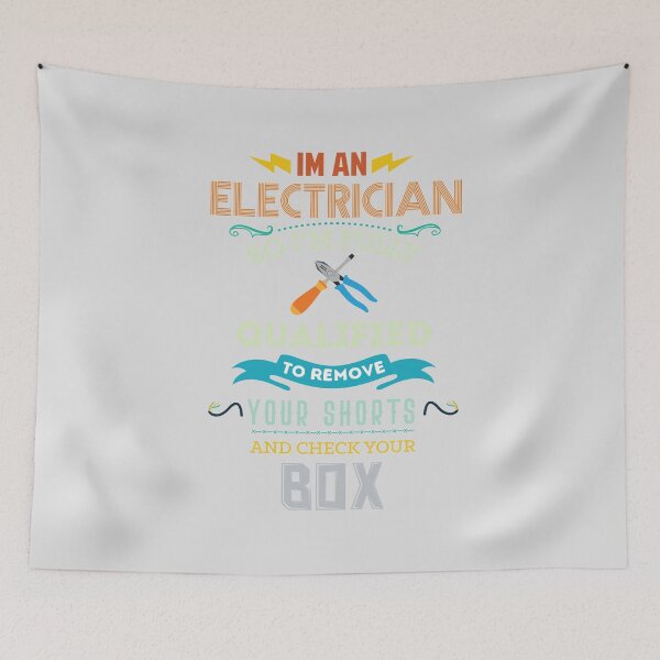 Item preview, Funny Electrician Shirt I'm Fully Qualified designed and sold by Mikeyy109.