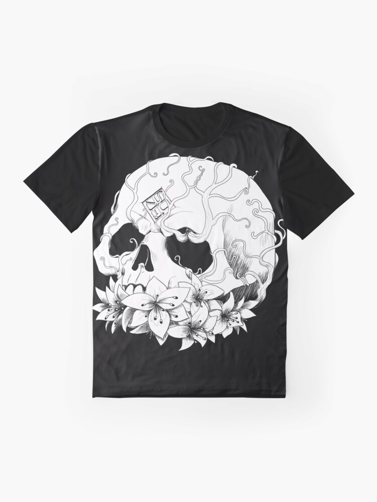Alternate view of SUZE's skull Graphic T-Shirt
