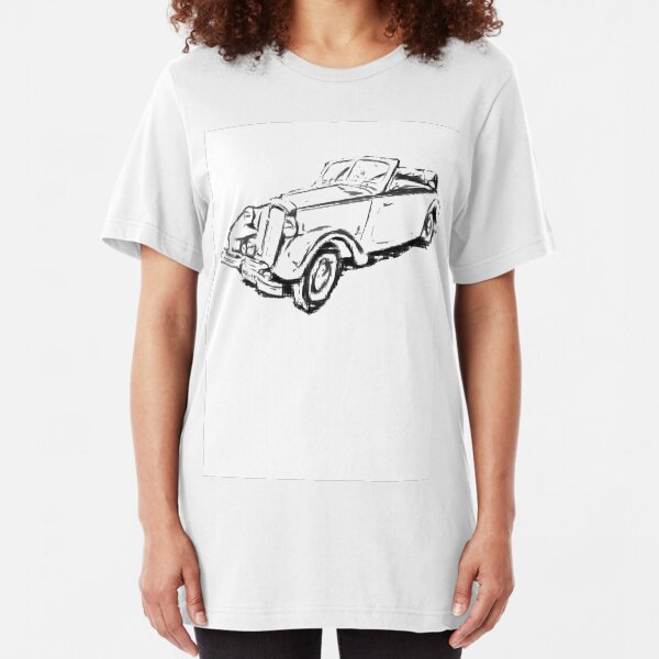 DKW F 8 - 700 Cabrio Deutscher Oldtimer Slim Fit T-Shirt
