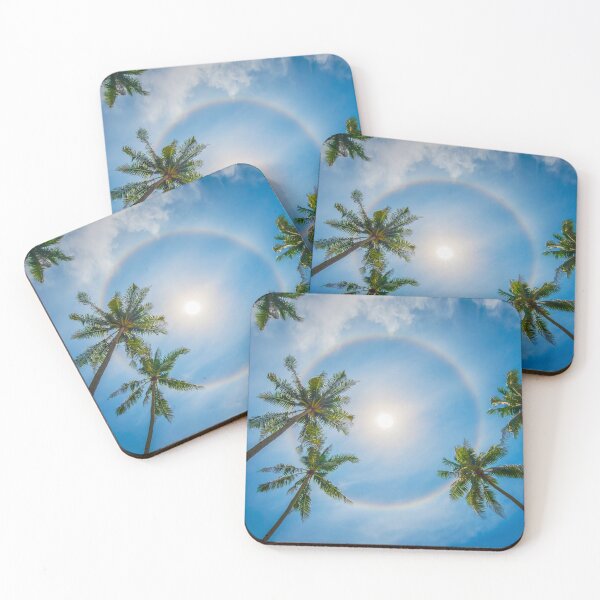 Item preview, Palm trees and sun halo designed and sold by Delphimages Art.