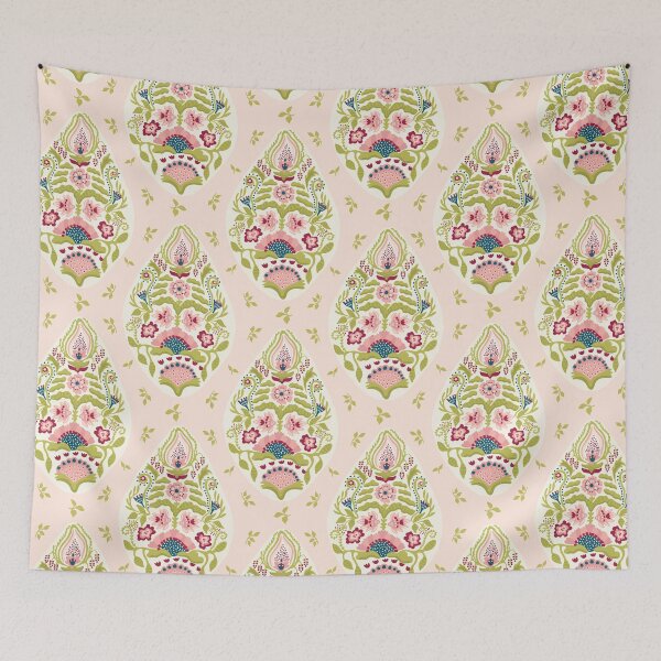 Item preview,  Hand drawn arabesque floral paisley damask  designed and sold by Limolida.