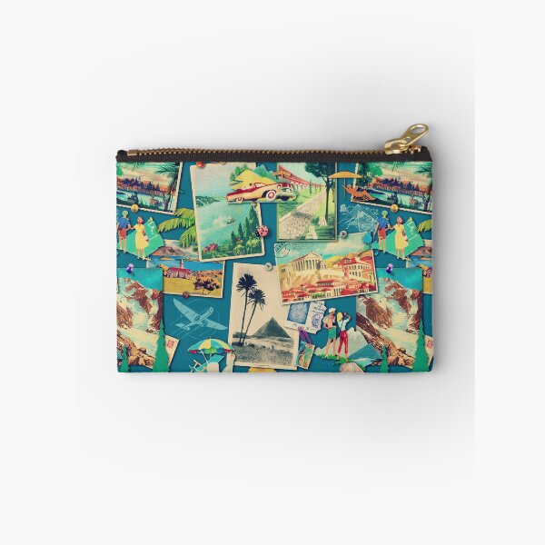 Item preview,  The Wall  of retro Postcards (vintage blue) designed and sold by BessoChicca.