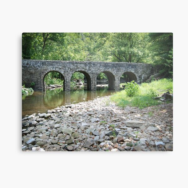 Glass Mill Bridge Metal Print