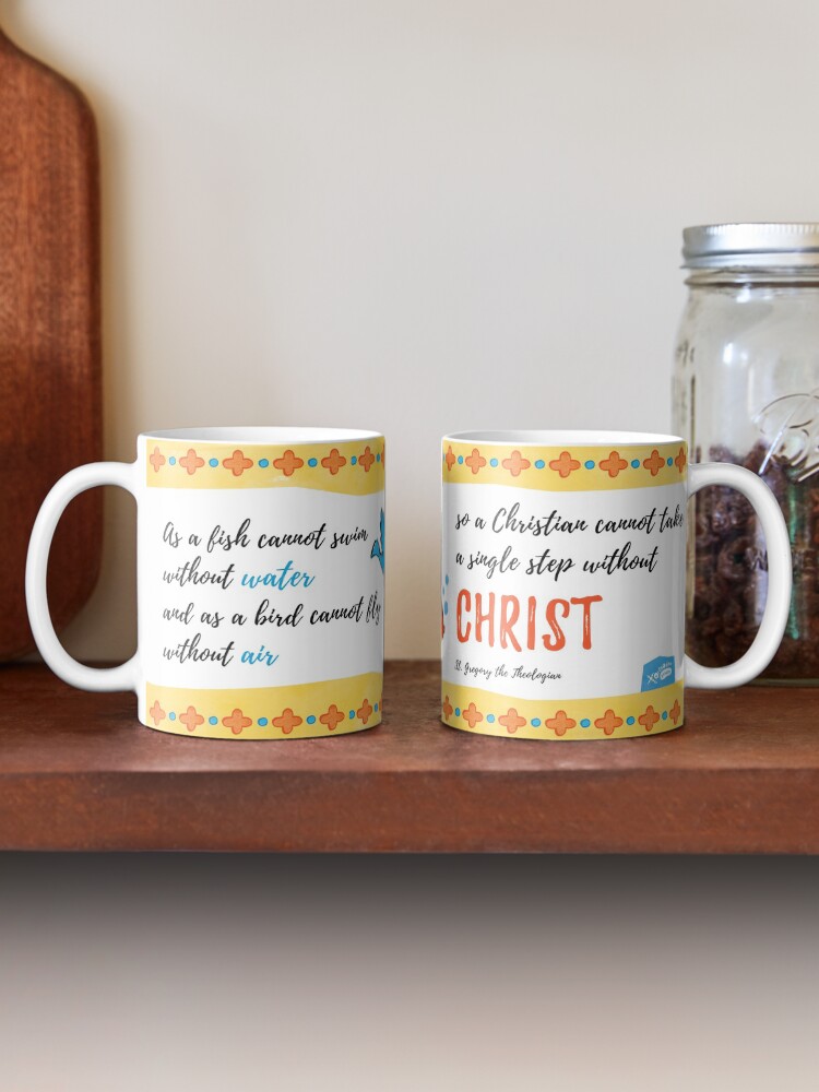 Alternate view of St Gregory Theologian quote Mug