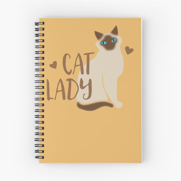 Item preview, CAT LADY simple with Burmese or Siamese cat designed and sold by jazzydevil.