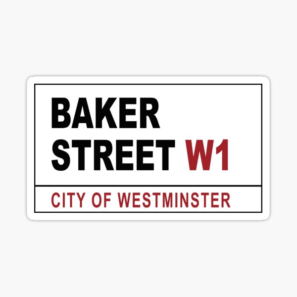 Item preview, Baker Street Sign designed and sold by rogue-design.