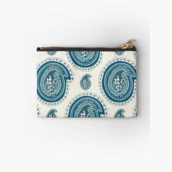 Item preview,  Hand drawn lily of the valley floral paisley damask  designed and sold by Limolida.