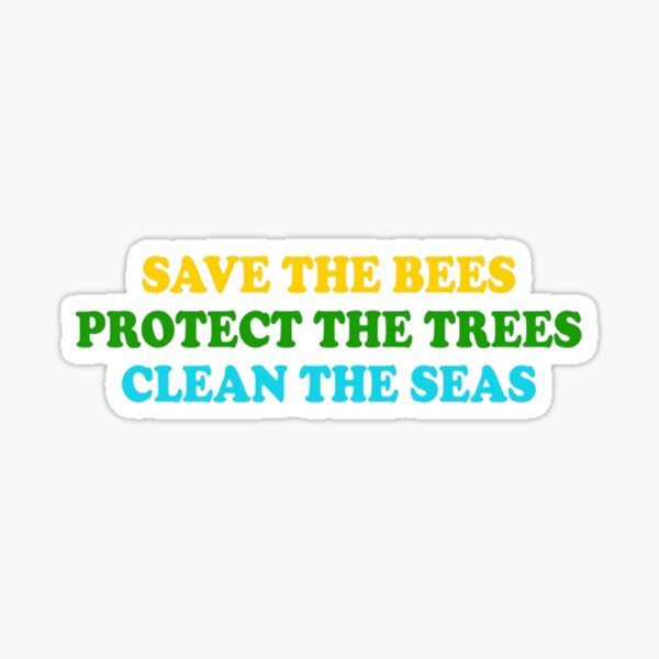 Save the Bees Sticker — Sage & Oak