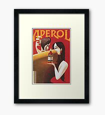 Aperol Vintage Beverage Poster Framed Print