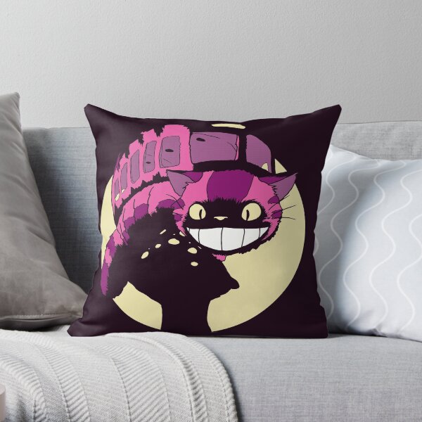 Cheshire no totoro - original Throw Pillow